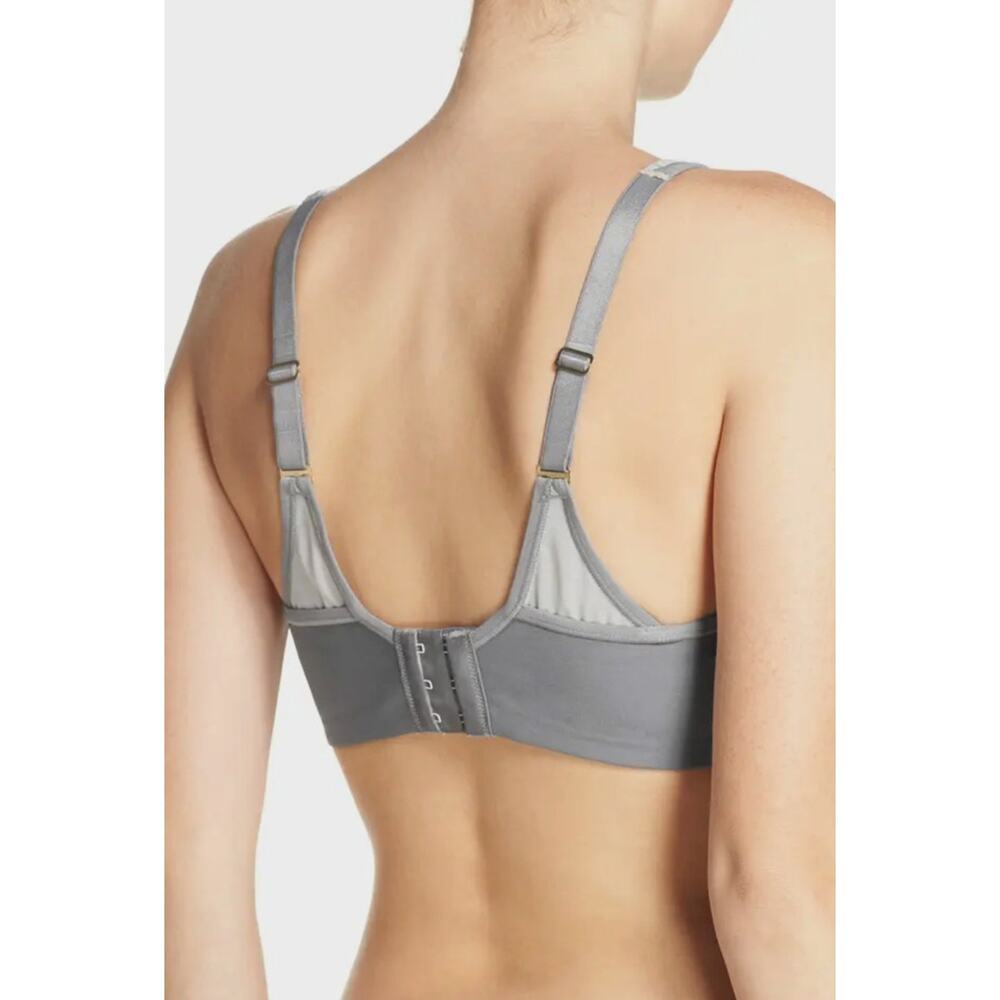 Natori Zen Contour Convertible Sports Bra Feather Grey 32DDD EUC - Picture 2 of 7